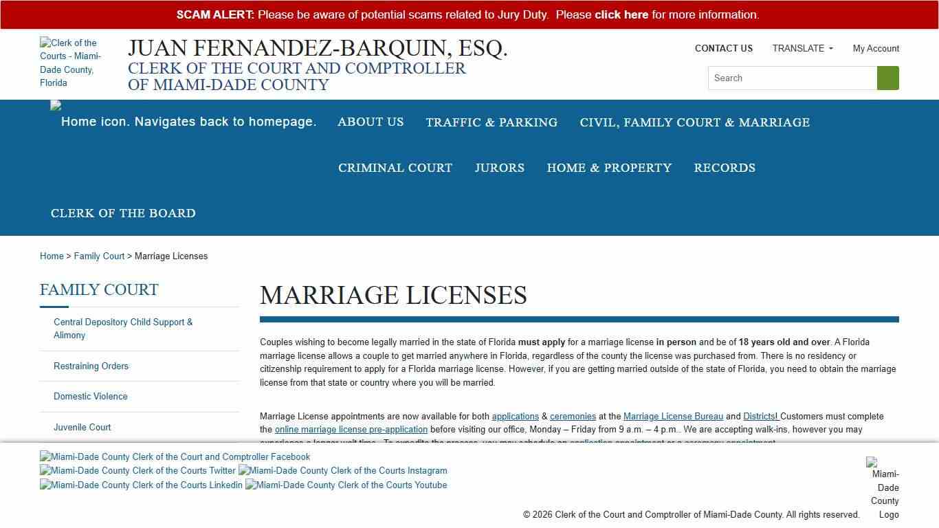 Marriage Licenses